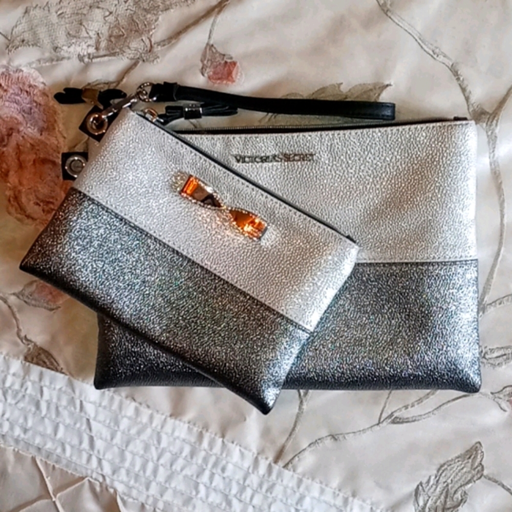 Victoria's Secret Matching Wristlet & Makeup Bag